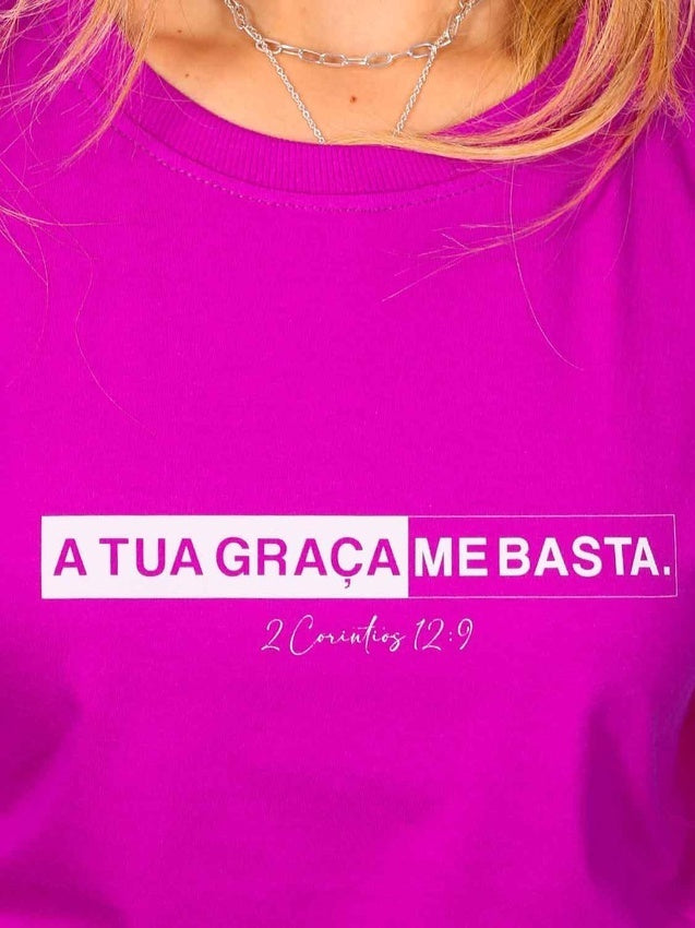 T-shirt tua graça - roxo